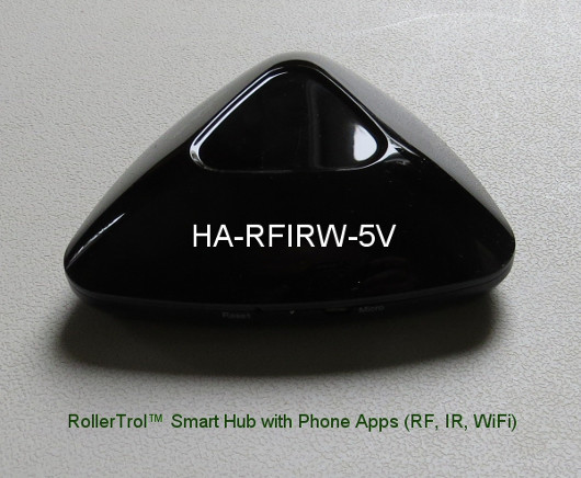 smart hub acts as an RF and IR blaster